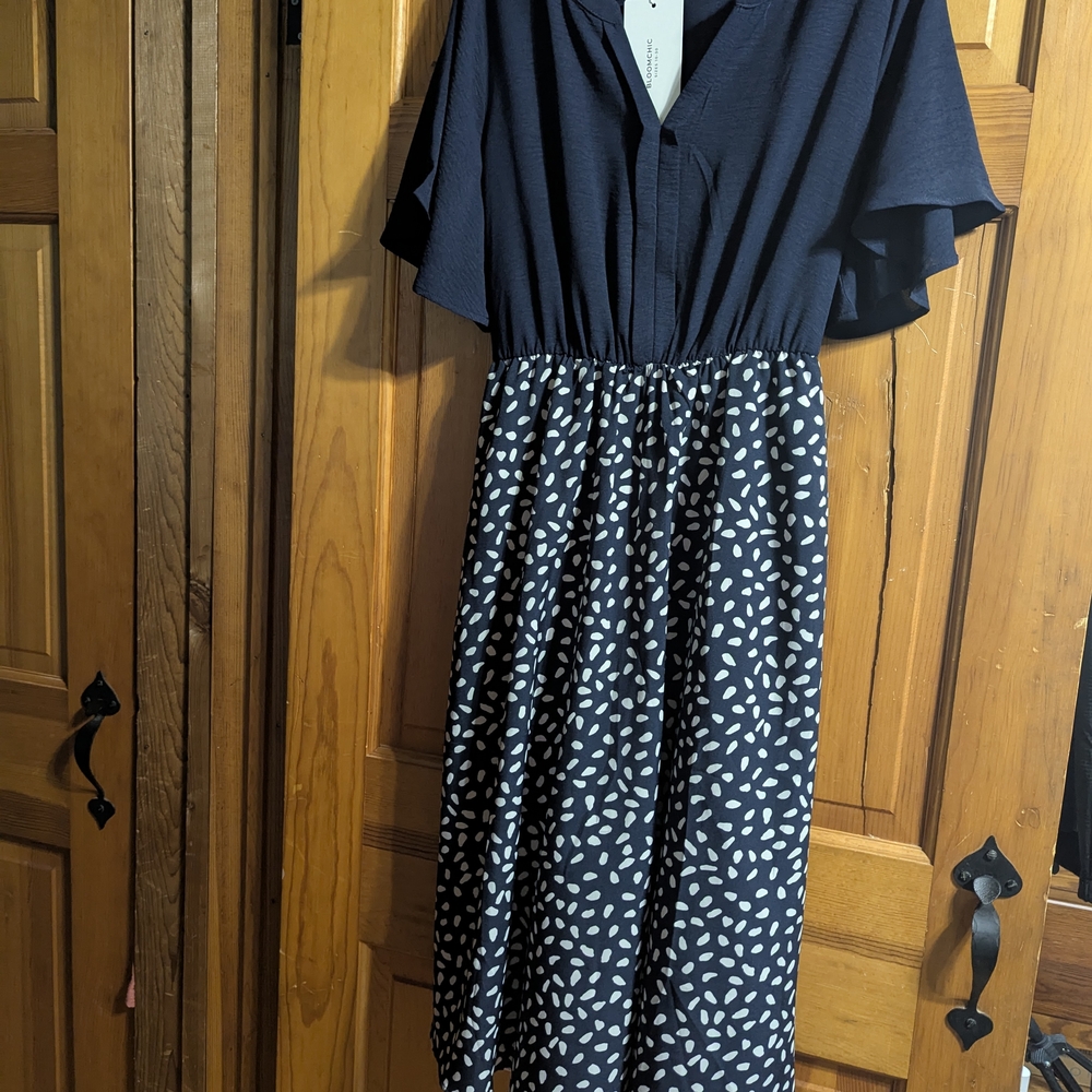 BloomChic Navy Blue Dress